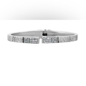 Brighton - Meridian Zenith Hinged Bangle in Silver